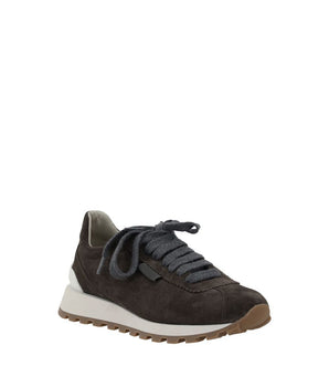 Brunello Cucinelli Black Rubber Platform Sneakers