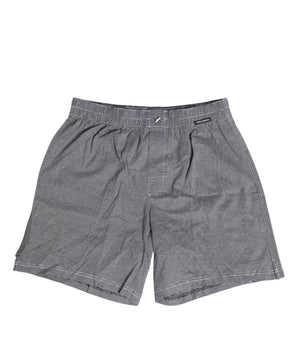 Dolce &amp; Gabbana Gray Striped Cotton Regular Boxer Underwear