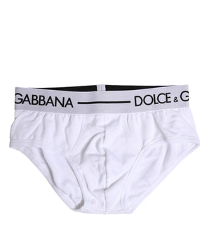 Underwear Dolce &amp; Gabbana White Cotton Stretch Regular Brief