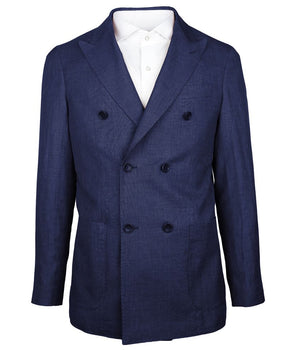 Made in Italy Blue Linen Blazer