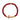 Nialaya Elegant Gold and Red Coral Beaded Bracelet Nialaya