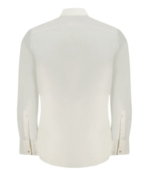 Hugo Boss White Cotton Men Shirt