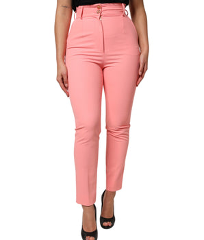 Dolce &amp; Gabbana Pink High Waist Dress with Covered Trousers
