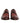 Dolce &amp; Gabbana Burgundy Leather Lace-Up Derby Dress Shoes