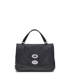 Zanellato Black Calf Leather Bos Taurus Handbag