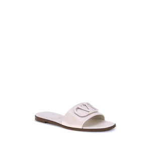 Valentino Garavani Patent leathe VLogo slide Sandals