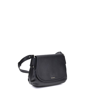 Coccinelle Black Calf Leather Bos Taurus Shoulder Bag