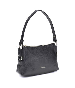 Coccinelle Black Calf Leather Bos Taurus Shoulder Bag