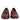 Dolce & Gabbana Burgundy Calfskin Leather Formal Slip On Shoes