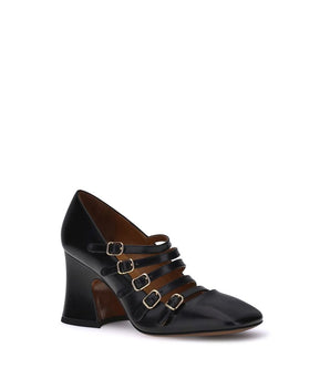 Chloé Black Calf Leather Bos Taurus High Heel Pumps