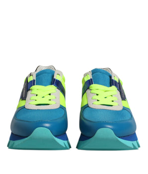 Dolce &amp; Gabbana Multicolor Leather Low Top Men's Sneakers Shoes
