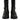 Dolce & Gabbana Black Leather Flats Logo Short Boots Shoes