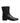 Dolce & Gabbana Black Leather Flats Logo Short Boots Shoes
