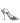 Dolce &amp; Gabbana Silver Rhinestone Ankle Strap Heel Sandals Shoes