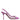 Dolce & Gabbana Purple Leather Mesh High Heels Slingback Shoes