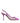 Dolce &amp; Gabbana Purple Leather Mesh High Heels Slingback Shoes