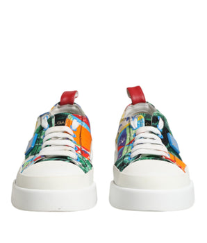 Dolce &amp; Gabbana Multicolor Patchwork Low Top Sneakers