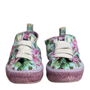 Dolce & Gabbana Multicolor Canvas Espadrilles Sneakers Shoes