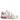 Dolce & Gabbana White Pink Leather Low Top Sneakers Shoes