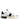 Dolce & Gabbana White Black Leather Low Top Sneakers Shoes