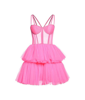 19:13 DRESSCODE Multicolor Cotton Cocktail Dress