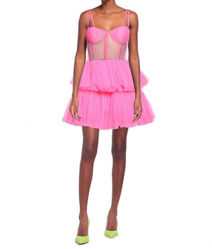 19:13 DRESSCODE Multicolor Cotton Cocktail Dress