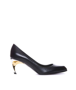 Alexander McQueen Black Lambskin High Heel Pumps