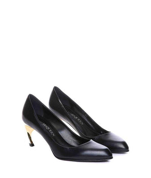 Alexander McQueen Black Lambskin High Heel Pumps
