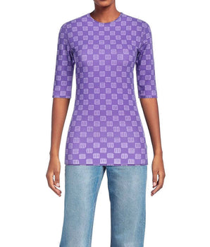 Ambush Purple Elastane T-Shirt