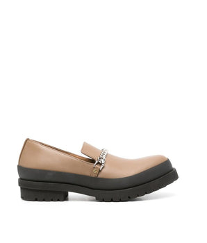 Stella McCartney Brown Vegan Leather Slip-On Loafers