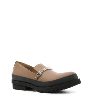 Stella McCartney Brown Vegan Leather Slip-On Loafers
