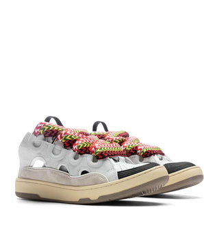 Lanvin White Calfskin Platform Sneakers