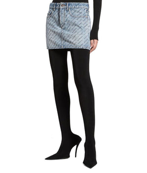 Balenciaga Blue Denim Skirt
