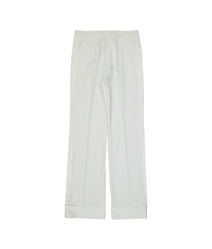 BLANCA VITA White Polyester Casual Pants