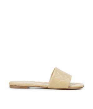 Bottega Veneta Beige Lamb Leather Sandals