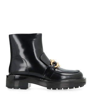 Bottega Veneta Black Calfskin Ankle Boots