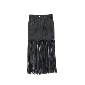 Boutique Moschino Leather Skirt