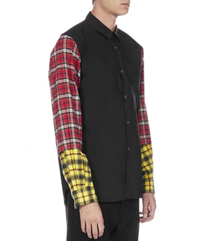 Comme Des Garçons Black Cotton Pattern Shirt