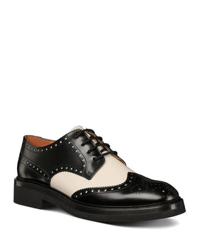 Dior Black Calfskin Oxfords And Derbies