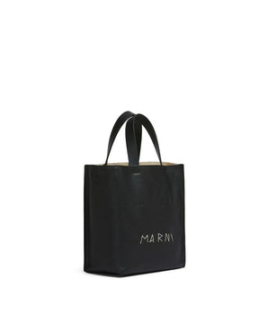 Marni Black Calfskin Tote Bag