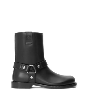 Loewe Black Calfskin Ankle Boots