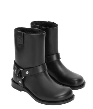 Loewe Black Calfskin Ankle Boots