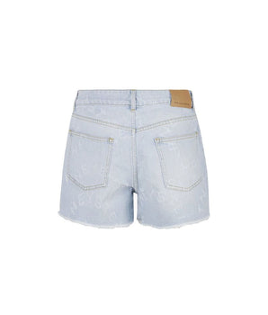 Stella McCartney Blue Denim Shorts
