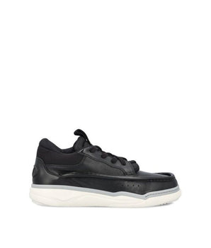 Valentino Garavani Black Lamb Leather Chunky Sneakers