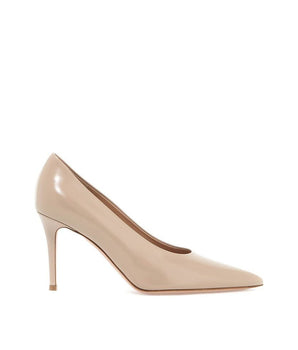 Gianvito Rossi Beige Calfskin High Heel Pumps