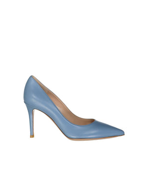 Gianvito Rossi Blue Leather High Heel Pumps