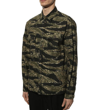 Dolce & Gabbana Green Cotton Pattern Shirt