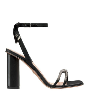 Dior Black Calfskin Stiletto Heel Sandals