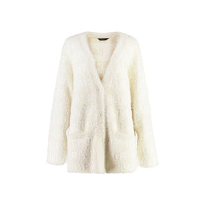 Balenciaga Wool Blend Jacquard Cardigan