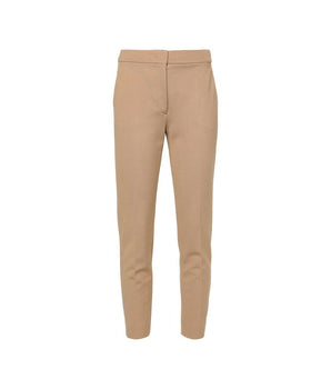 Max Mara Brown Elastane Cropped Pants